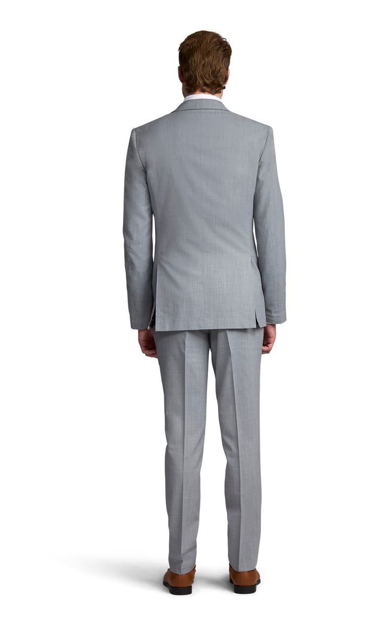 Michael Kors Heather Grey Performance Suit Back View