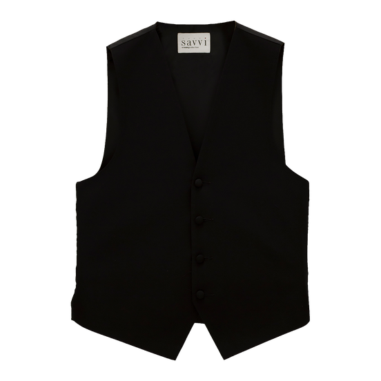 Black Wool Vest