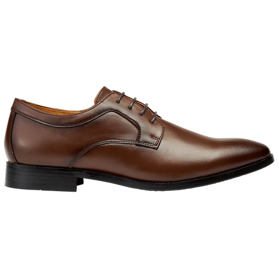 Dark Brown Oxford Lace Up Suit Shoe by Bonafini
