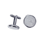 Pearl and Silver Cufflinks