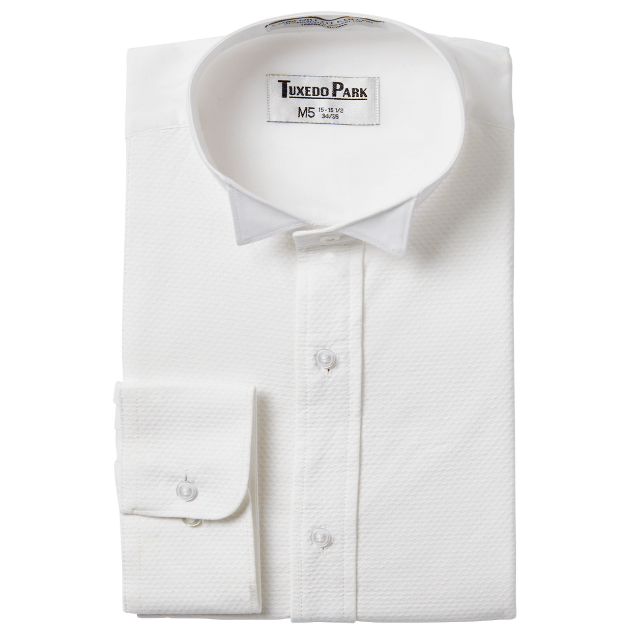 White Pique Wingtip Shirt