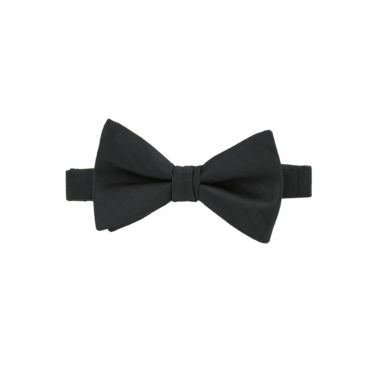 Black Striped Bow Tie
