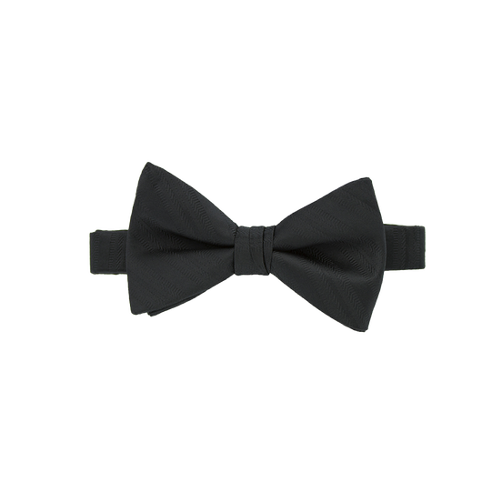 Black Striped Bow Tie