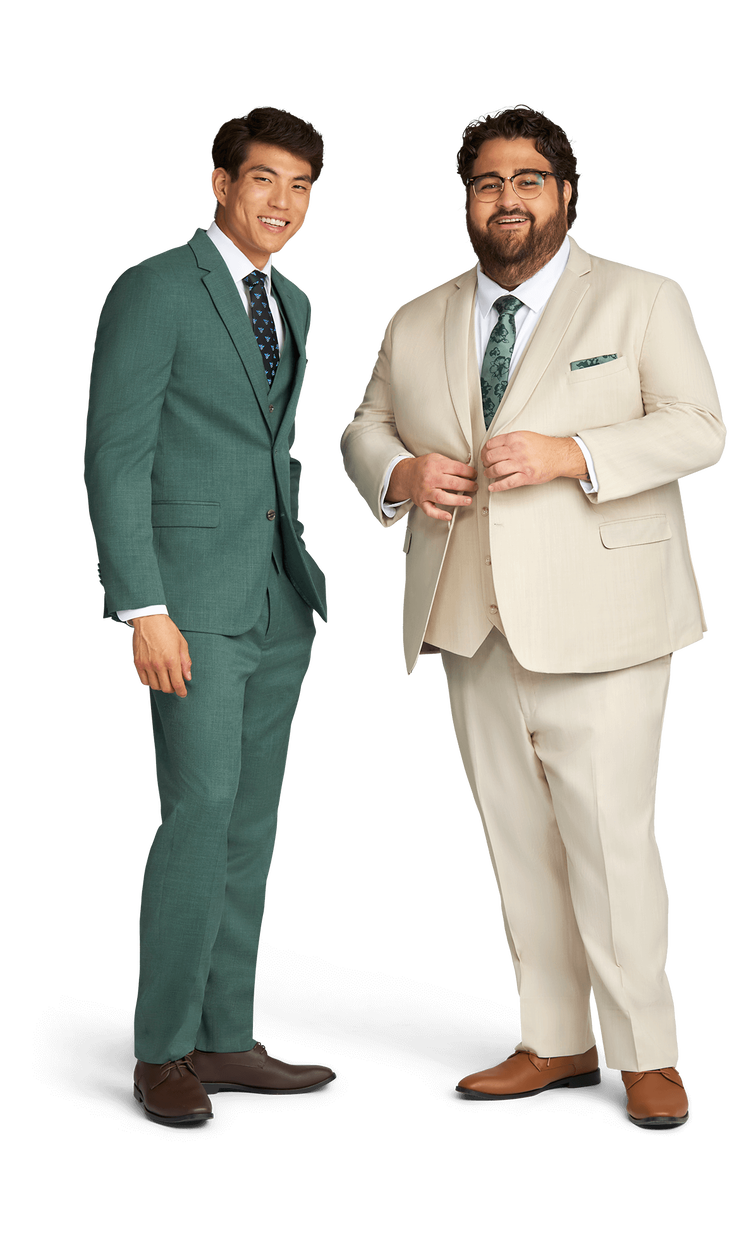 Tan Stretch Suit Separates