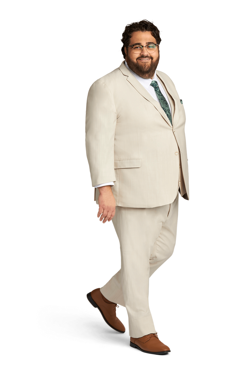 Tan Stretch Suit Separates