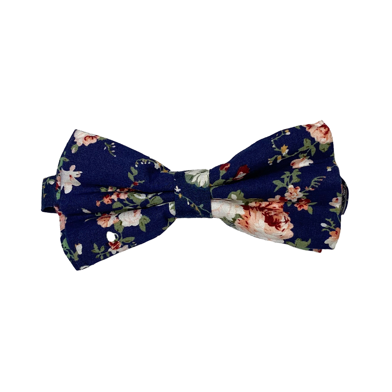 Navy Floral Bow Tie