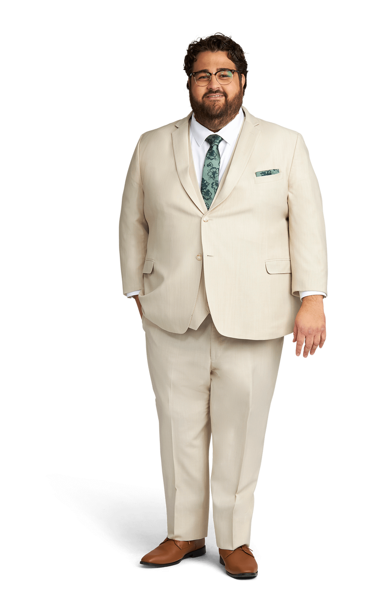 Tan Stretch Suit Separates by Couture 1910