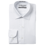 White Cotton Laydown Collar Shirt