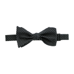 Black with White Dot Bow Tie