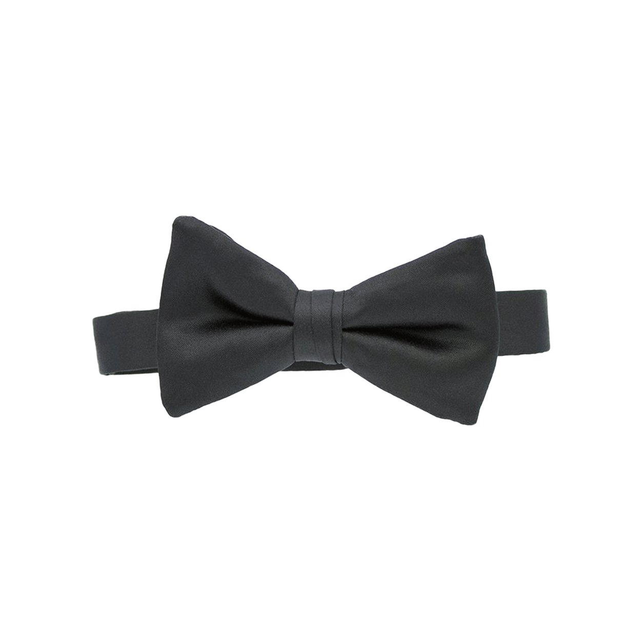 Black Satin Bow Tie