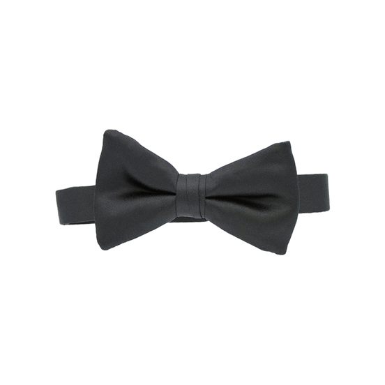 Black Satin Bow Tie