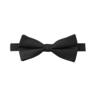 Black Textured Bow Tie