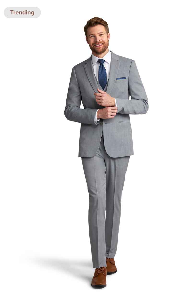 Heather Grey Performance Suit by Michael Kors