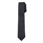 Black Textured Long Tie