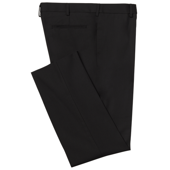 Black Performance Fabric Suit Pants