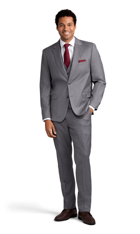 Grey Stretch Suit Separates by Couture 1910