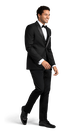 Black Stretch Notch Lapel Tuxedo Separates