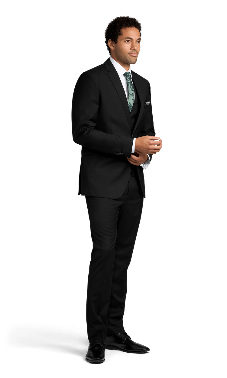 Black Stretch Suit Separates