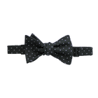 Black with White Arrows Bow Tie