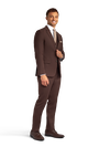 Chocolate Brown Stretch Suit Separates