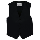 Black Satin Vest