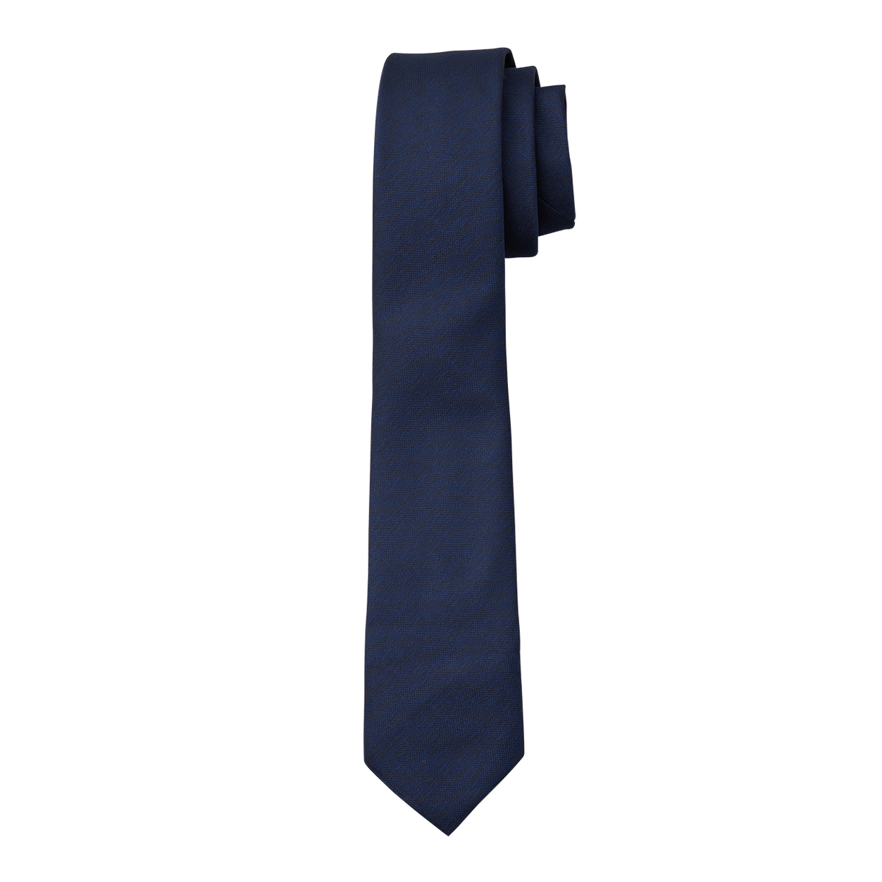 Navy Textured Long Tie