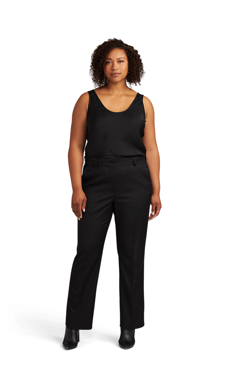 Women's Black Stretch Suit Separates Pants