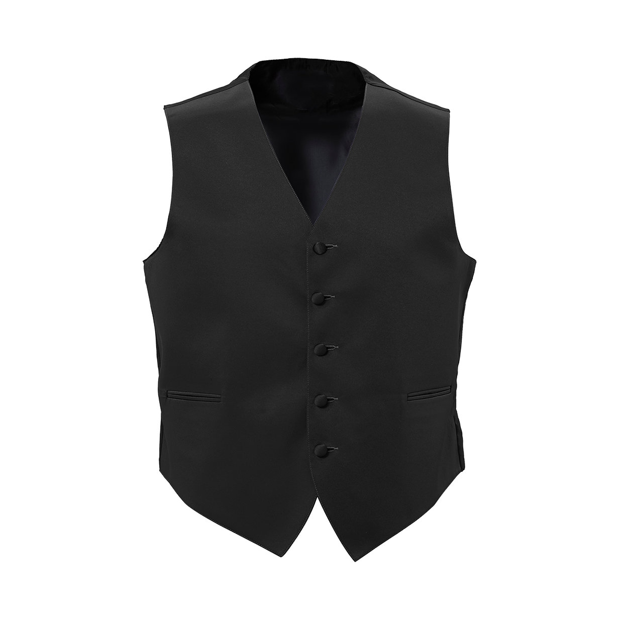 Black Satin Vest