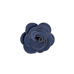 Dusty Blue Rose Lapel Pin