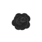Black Rose Lapel Pin