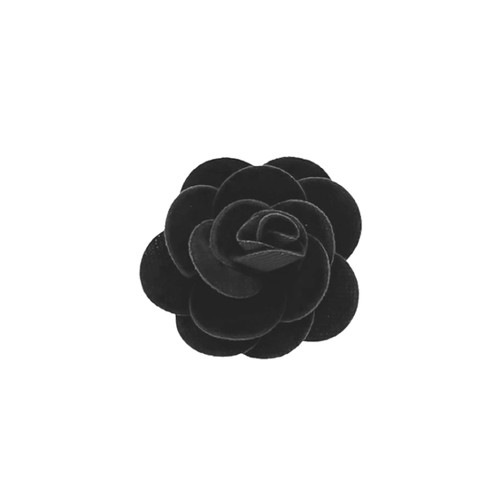 Black Rose Lapel Pin
