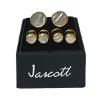 Gold with Pearl Studs & Cufflinks