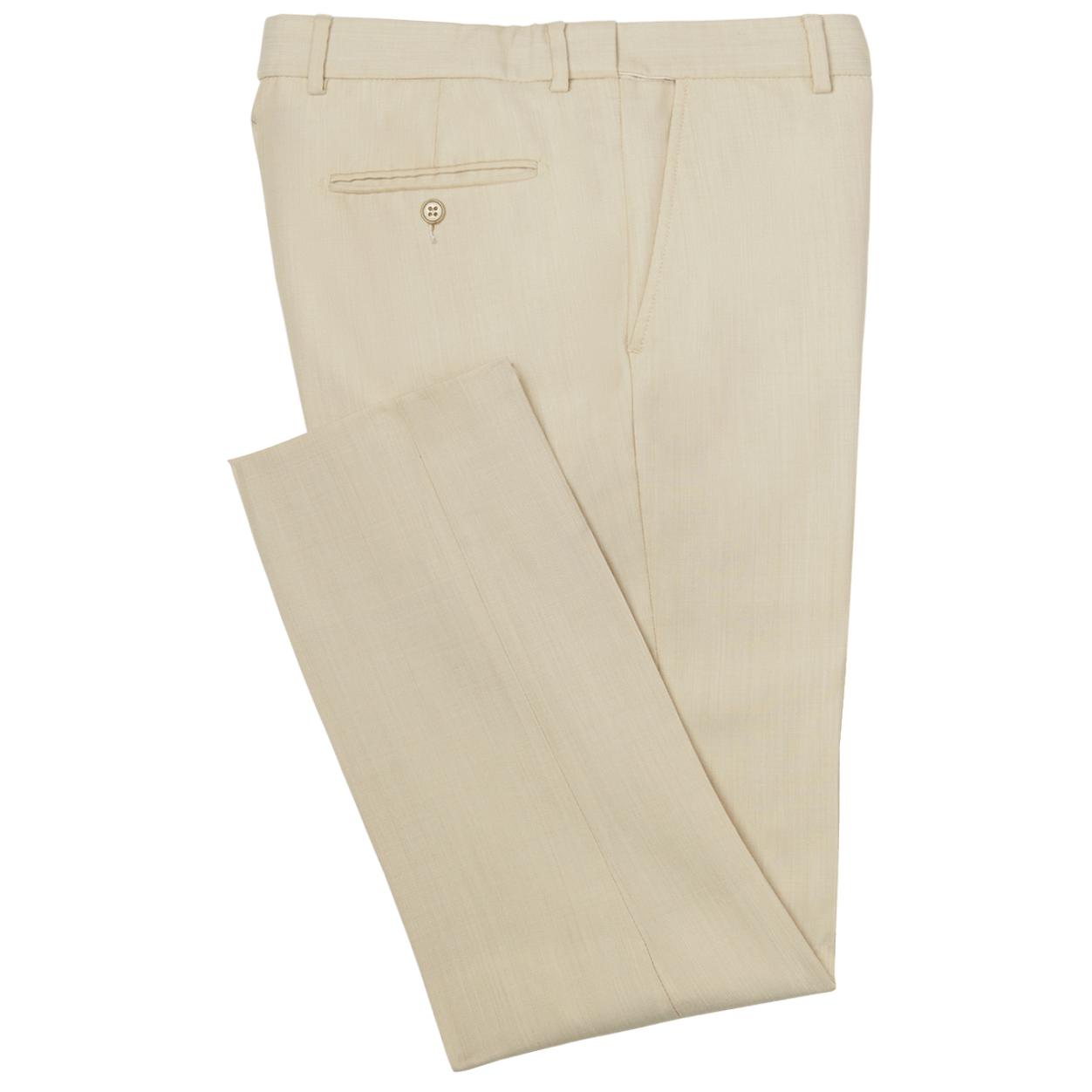 Tan Performance Fabric Suit Pants