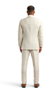 Back view of the Friar Tux light tan suit rental.