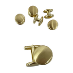 Gold Studs and Cufflinks