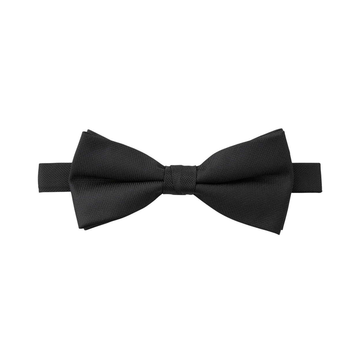 Black Textured Bow Tie