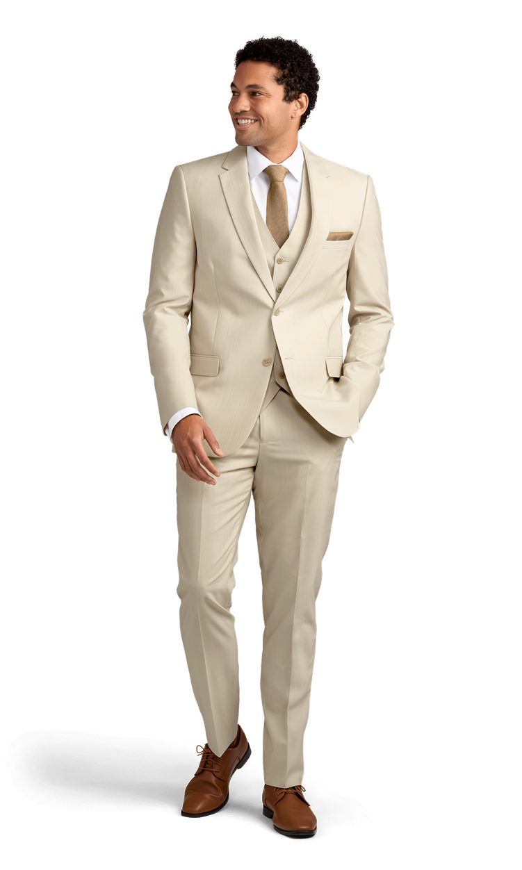 Michael Kors Tan Performance Suit