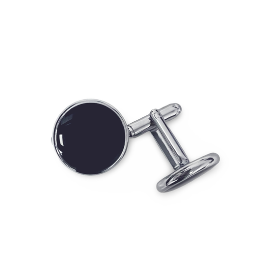 Black and Silver Cufflinks