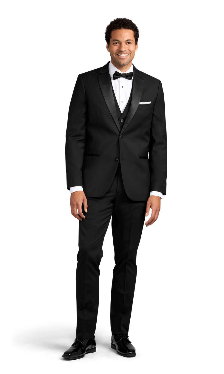 Black Stretch Notch Lapel Tuxedo Separates by Couture 1910