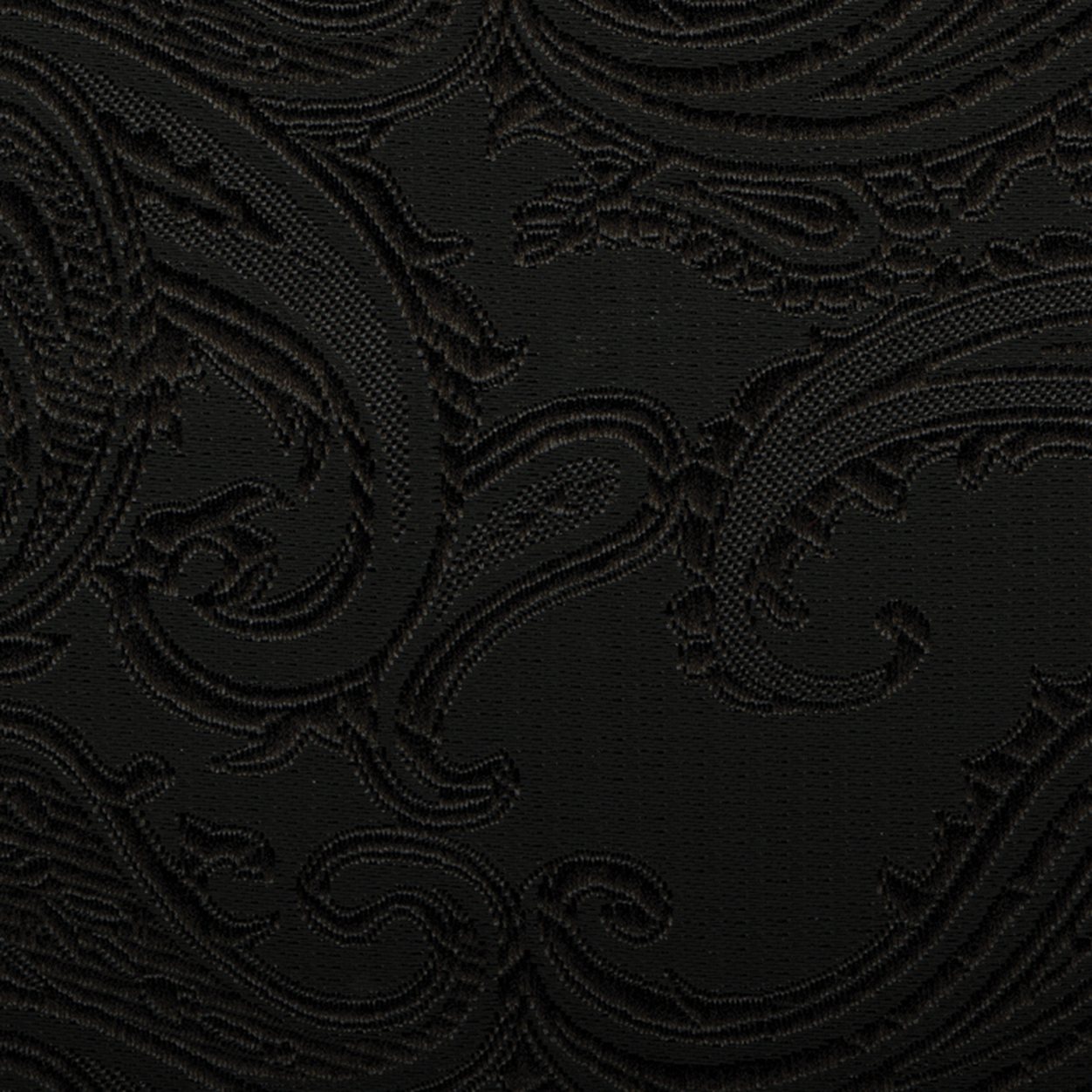 Black Paisley Pocket Square
