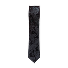 Black Paisley Long Tie