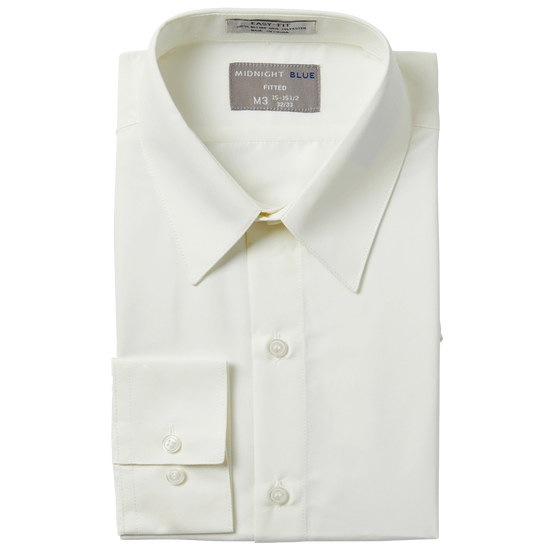 Ivory Laydown Collar Microfiber Shirt