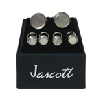 Silver with Pearl Studs and Cufflinks