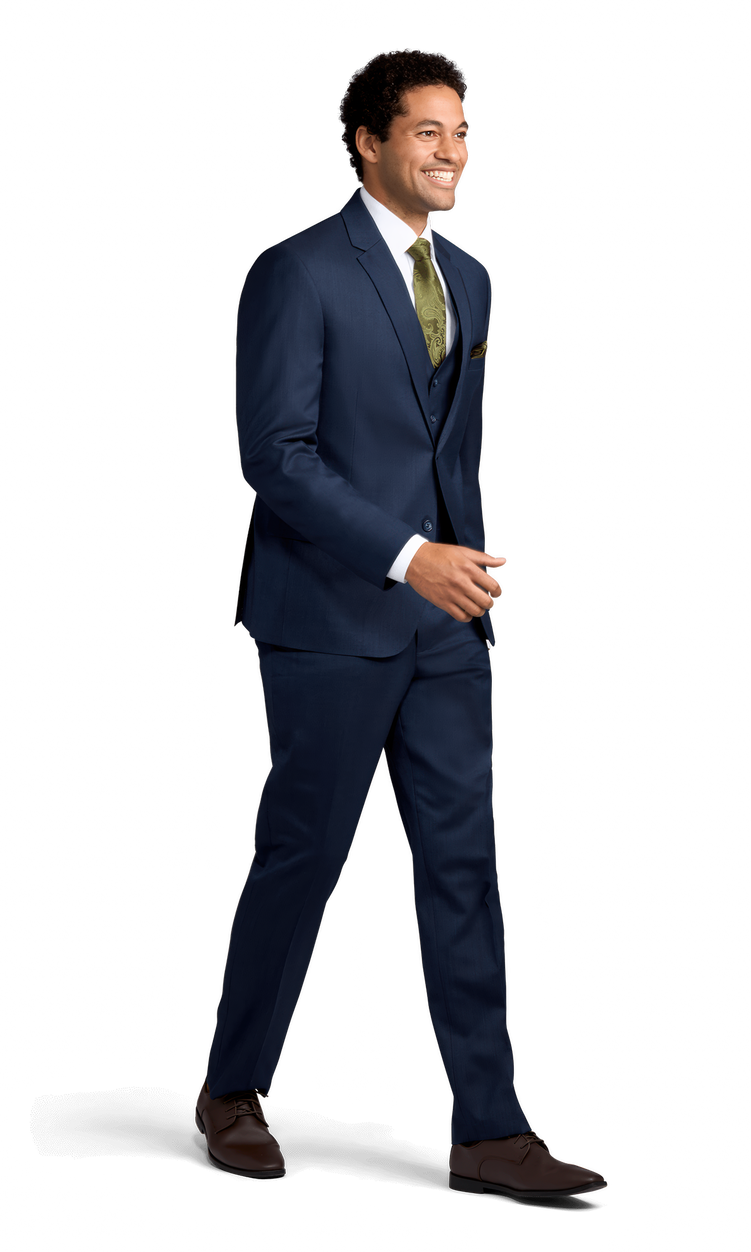 Michael Kors Navy Performance Suit Walking