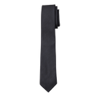 Black Textured Long Tie