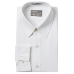 White Laydown Collar Shirt