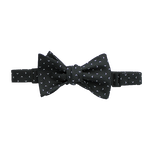 Black with White Arrows Bow Tie