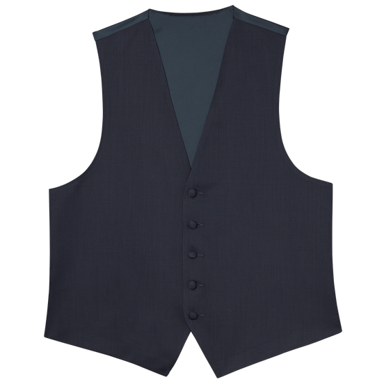 Navy Wool Vest