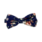 Navy Floral Bow Tie