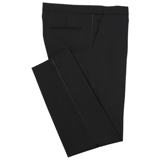 Black Slim Fit Tuxedo Pants